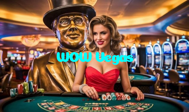 WOW Vegas casino presented on mobile device in Pakistan with slots and live games