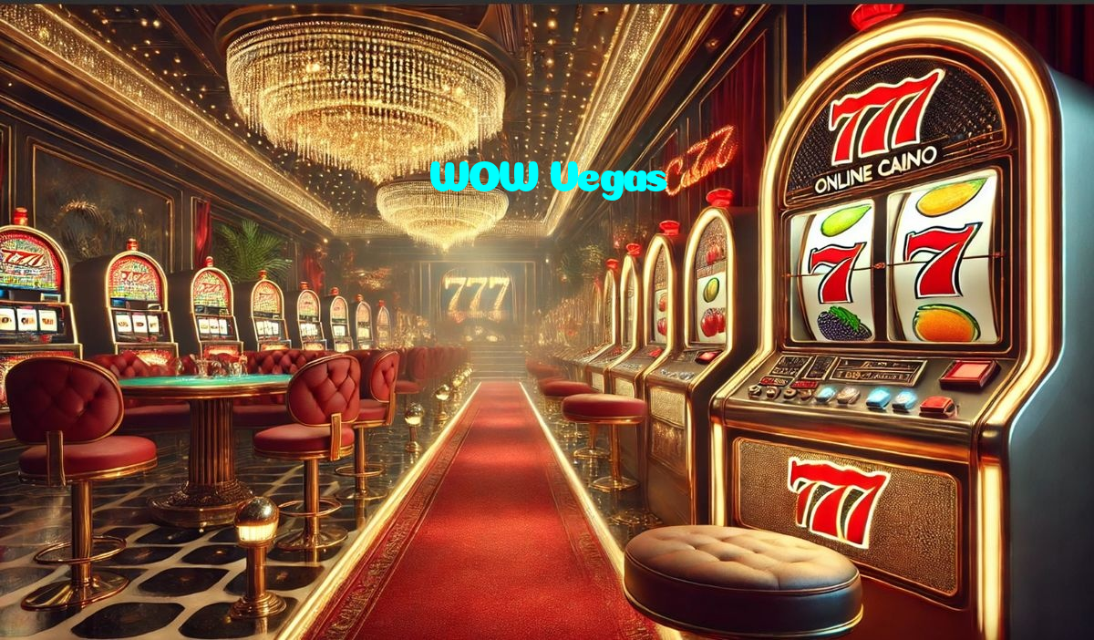 WOW Vegas casino presented on mobile device in Pakistan with slots and live games